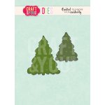 CW096 WYKROJNIK- Christmas trees -choinki- Craft&You Design