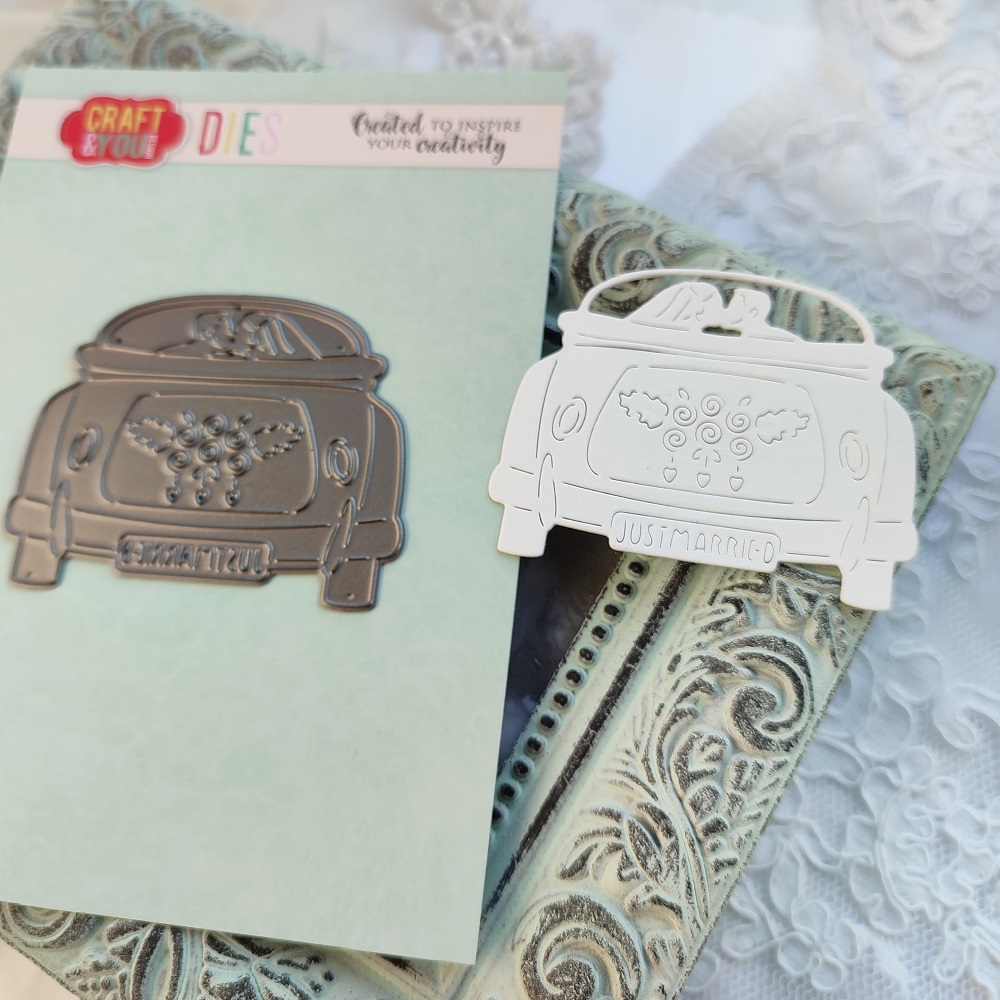  CW161 WYKROJNIKI - Wedding Car - samochód nowożeńców  - Craft&You Design