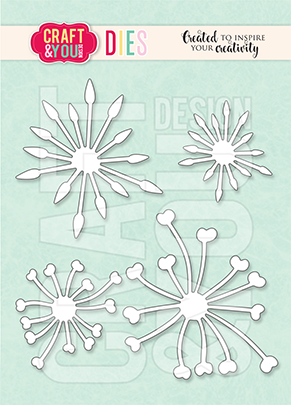  CW173 WYKROJNIKI -Flower Stamen Set 2 - Zestaw pręcików do kwiatów 2 - Craft&You Design