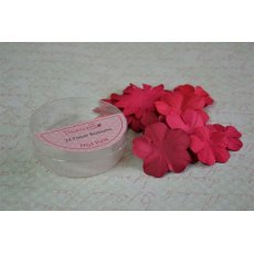 DCBB01-9 Kwiatki papierowe 24 sztuki różowe - hot pink