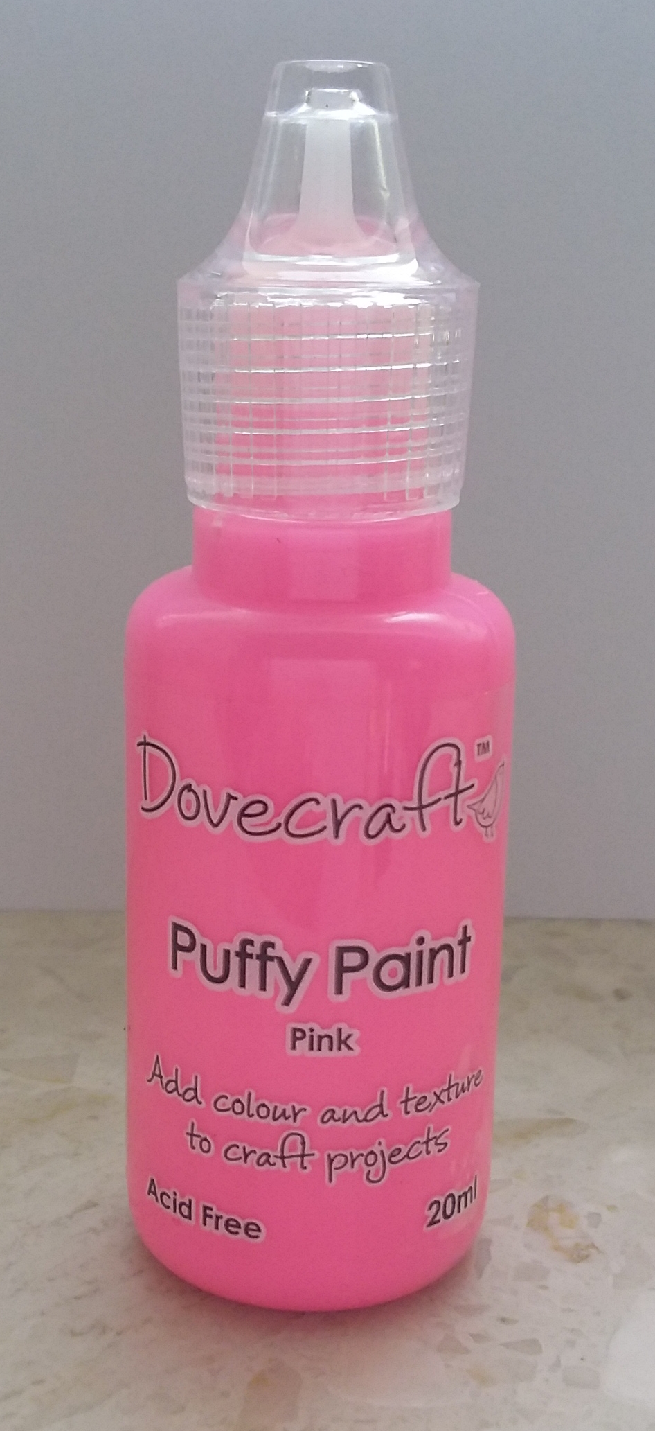  DCBS133 Puffy Paint - farbka puchnąca Dovecraft - RÓŻOWA