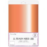DCBS164 Zestaw papierów lustrzanych A4 - Premium Mirror Card-Rose Gold