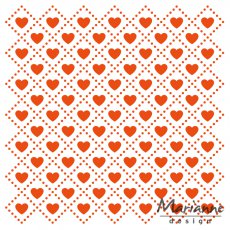 DF3432 Folder do embossingu Marianne Design Embossing Folder -sweet hearts