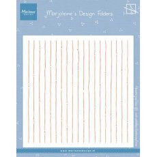 DF3456 Folder do wytłaczania - Marianne Design - Stripes - tło paski z kropkami