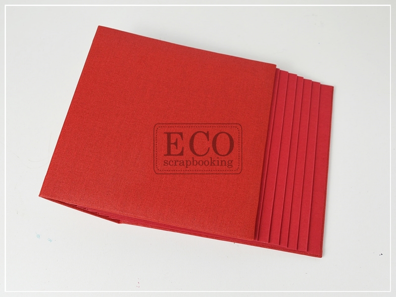  ECO-BAZ-03CZ Album BAZYLiszek 165x162mm - czerwony