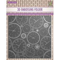 EF3D031 Folder do embossingu 3D 150x150mm - zegary
