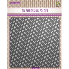 EF3D073 Folder do embossingu 3D ( 150x150 mm ) - serduszka