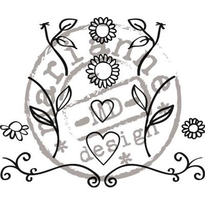  FG2462 Stemple Flowers&hearts ( Quilling )