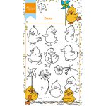 HT1615 Stemple akrylowe -Hetty's Ducks - kaczuszki