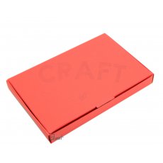 ID-2014 Pudełko na kartę podarunkową / wizytówki czerwone pełne - GoatBox
