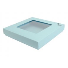 ID-2730 Pudełko na kartkę błękitne wysokie kwadrat GoatBox