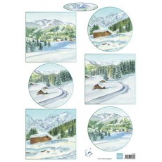 IT599 Arkusz A4 -Marianne Design - Winter Landscape 1