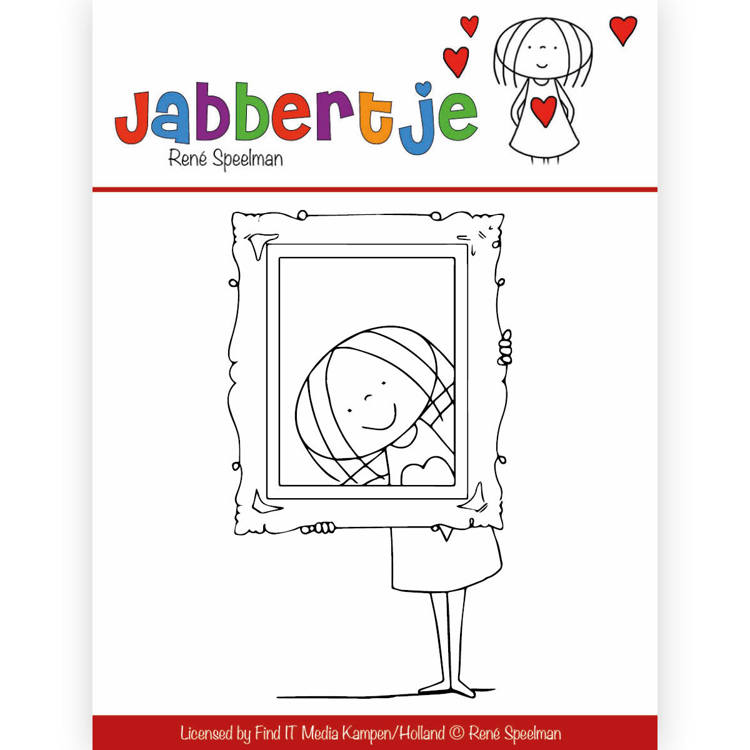  JBCS10002 Stemple silikonowe Jabbertje -  dziewczynka z ramką