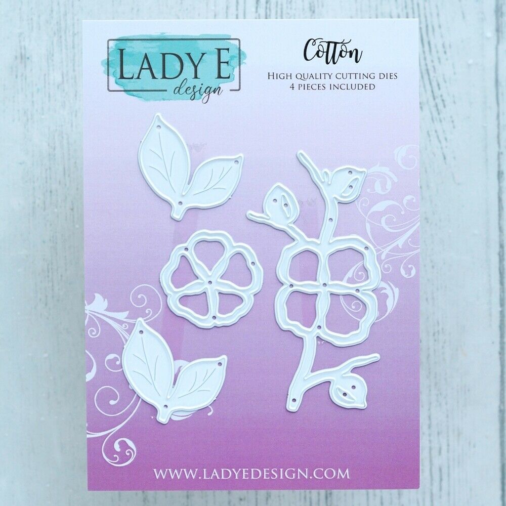  LE-COTT Wykrojnik -Cotton - bawełna -Lady E Design