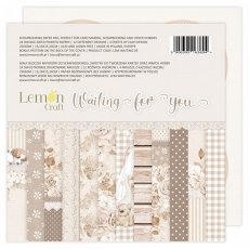 LEM-WAITING-03  Zestaw papierów do scrapbookingu 15x15cm  WAITING FOR YOU - Lemoncraft