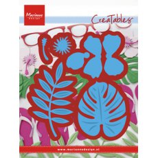 LR0478 Wykrojnik Marianne Design -liście hibiskusa i tropikalne