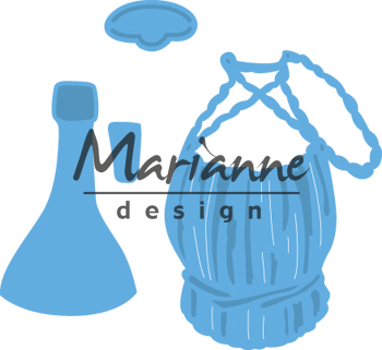  LR0479 Wykrojnik Marianne Design - Tiny's wine bottle