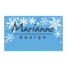 LR0498 Wykrojnik Marianne Design -Snowflakes border-śnieżynkowy border