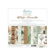 MT-RST-08 RUSTIC CHARMS - Zestaw MINTAY PAPERS 15x15cm 