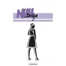 NHHD986 Wykrojnik NHH Design -"Layered Dies - Young woman #1" - kobieta w sukience