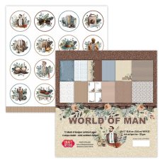 OK-WM30 Okładka od zestawu World of Man - Papier dwustronny Craft&You Design 30,5x30,5 cm
