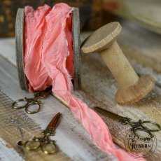 OLDS-21 old fashion ribbons-wstążki w stylu vintage -angielski róż