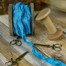 OLDS-23 old fashion ribbons-wstążki w stylu vintage -grecki niebieski