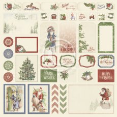 PD30015 Papier jednostronny 30,5x30,5cm  - Cut outs I -A Christmas to remember