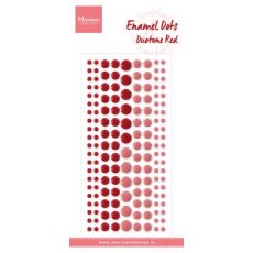 PL4521 Enamel dots - Czerwone i różowe kropki