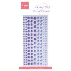 PL4529 Enamel dots -  Odcienie lawendy  - kropki