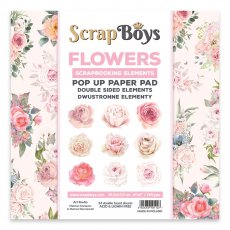 POPFL-01 Bloczek papierów Pop Up Paper pad Flowers 15,2x15,2 cm Scrap Boys 