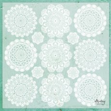 MT-VEL-06 - Kalka Dekoracyjna 30,5 x 30,5 cm - Doilies/serwetki