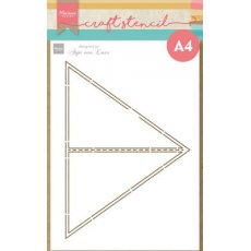PS8131 Maska Marianne Design - Anja's Triangle card - A4 - kartka trójkąt