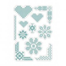 S-SL-ST-CSA Stemple silikonowe Sew Lovely - Cross Stitch Adornments