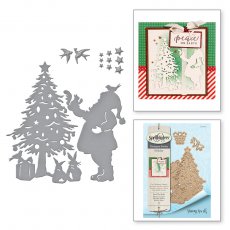 S4-822 Wykrojniki Spellbinders-Deck the Halls -mikołaj i choinka