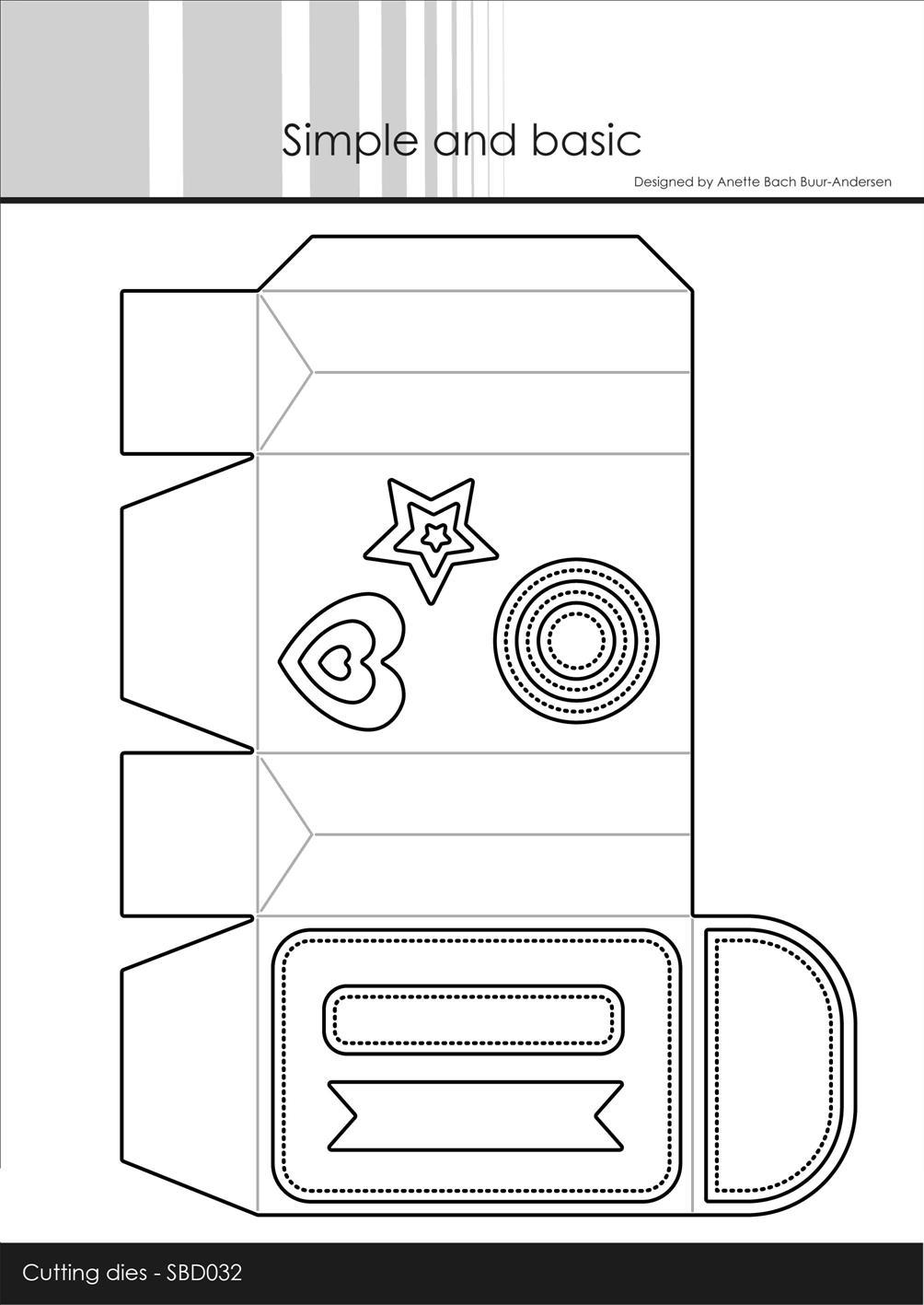  SBD032 Wykrojnik- pudełko prostokątne 