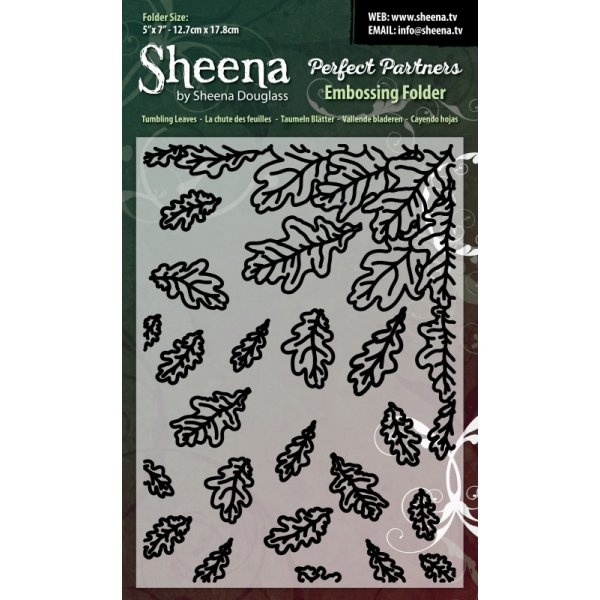  SD-PPEF-TUMB Tumbling Leaves  Folder do embossingu - Sheena by Sheena Douglas