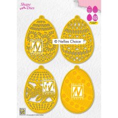 SD189  Nellie's Choice • Shape Dies Continue 4 Easter Eggs - pisanki