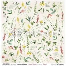 SM-13 Summer Meadow Flowers 2 - Arkusz Do Wycinania - ScrapAndMe