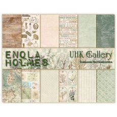 UHK-EH-SET Enola Holmes - ZESTAW PAPIERÓW DWUSTRONNYCH 30,5 x 30,5 cm 
