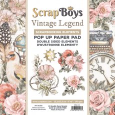 VILE-11 Bloczek papierów Pop Up Paper pad 15,2x15,2 cm Scrap Boys - Vintage Legend