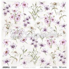 W-15 Watercolors Flowers 1 - Arkusz Do Wycinania - ScrapAndMe