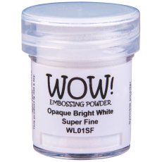 WL01SF Puder do embossingu WOW! Opaque Whites - Bright White - Super Fine