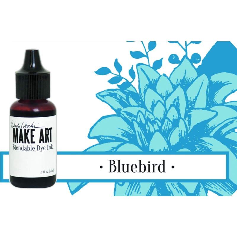  WVR62691 UZUPEŁNIACZ- Tusz Wendy Vecchi MAKE ART Bleandable Dye Ink-Bluebird